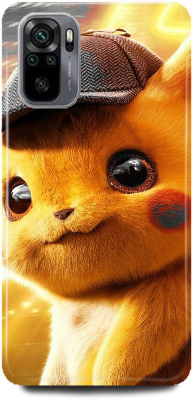 Ignite Back Cover for REDMI Note 10, PIKACHU ART CARTOON YELLOW POKEMON YELLOW POKEMON GIRLS BACK COVER  (Multicolor, Hard Case, Pack of: 1)