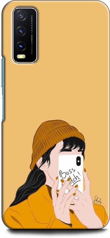 Dronk Back Cover for Vivo Y20i, V2027 GIRL, WOMEN ARTWORK, ANIME, PRETTY, BEUTY  (Multicolor, Dual Protection, Pack of: 1)