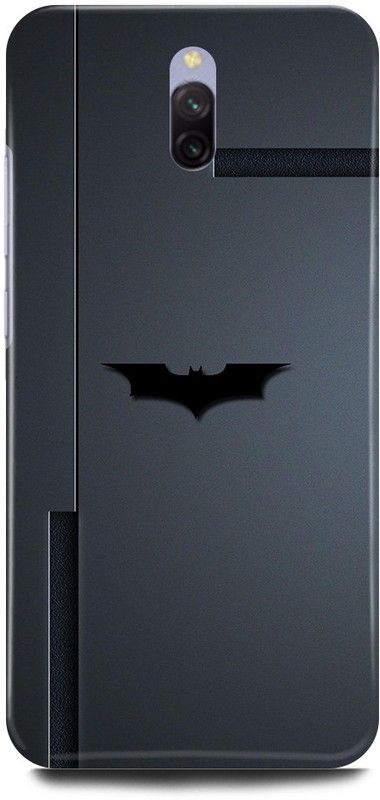 FRONK Back Cover for Redmi 8A Dual, BATMAN, LOGO, SIGN, DESIGN  (Grey, Hard Case, Pack of: 1)