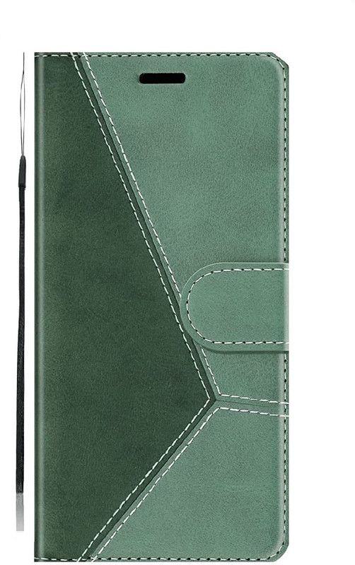 TELETEL Flip Cover for Realme 3 Pro  (Green, Magnetic Case, Pack of: 1)