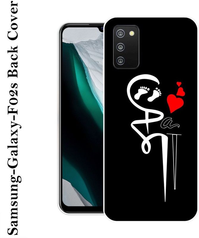 SHIVKUDI Back Cover for Samsung Galaxy A03s, Samsung Galaxy M02s, Samsung Galaxy F02s, Samsung Galaxy A02s  (Black, White, Silicon)