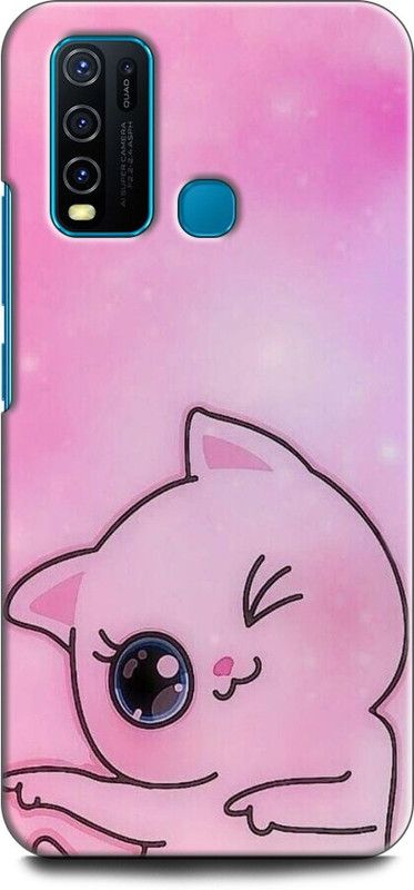 KEYCENT Back Cover for Vivo Y50, Vivo 1935 LOVE, KITTY, COUPLE, EMOJII, CUTE CAT, TENOR, CARTONE  (Multicolor, Pack of: 1)