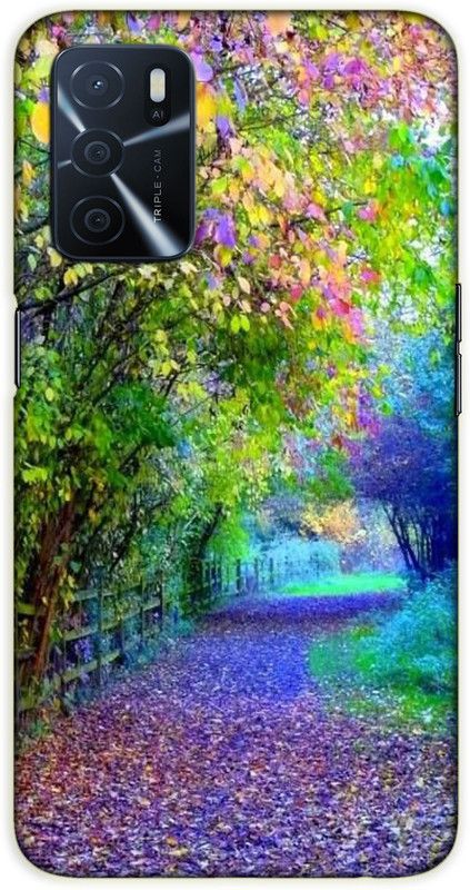 iprinto Back Cover for Oppo A53s 5G, Oppo A16 Nature Back Cover  (Blue, Hard Case, Pack of: 1)