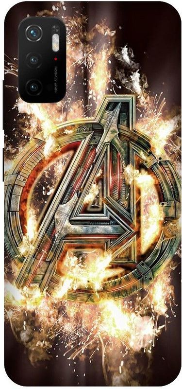 UMPRINT Back Cover for Redmi Note 10T/M2103K9I Captain America Marvel Superhero Printed Back Cover  (Multicolor, Hard Case, Pack of: 1)