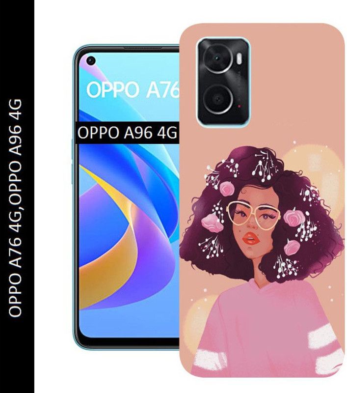 SillyStore Back Cover for OPPO A76 4G, OPPO A96 4G  (Multicolor, Grip Case, Silicon, Pack of: 1)