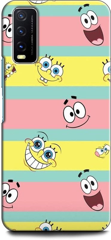 Dronk Back Cover for Vivo Y20, V2029 YELLOW, MINIONS, CARTOON, FUNNY  (Multicolor, Dual Protection, Pack of: 1)