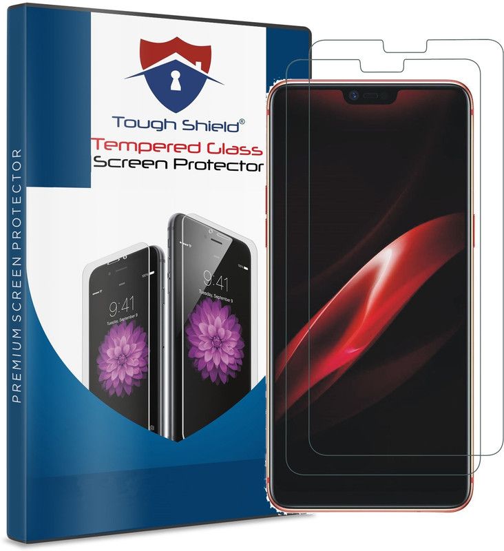 TOUGH SHIELD Tempered Glass Guard for Oppo R15 Pro  (Pack of 2)