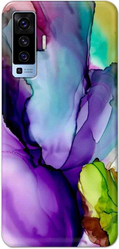 NDCOM Back Cover for Vivo X50 Amazing Colors Printed  (Multicolor, Hard Case, Pack of: 1)