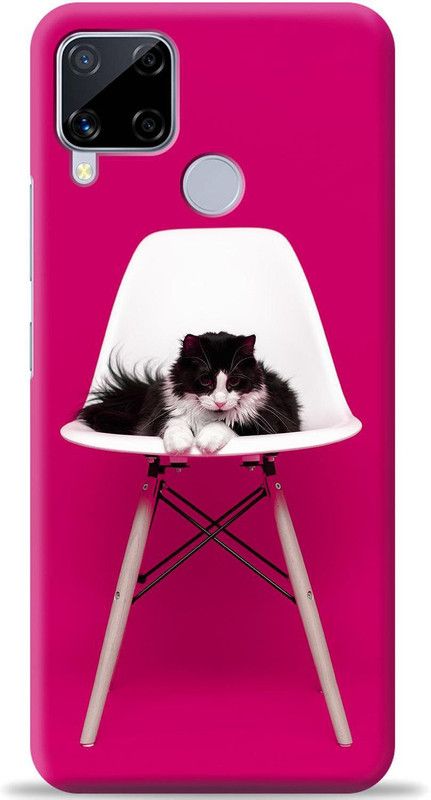 Crafter Back Cover for Realme C15  (Pink, Shock Proof, Pack of: 1)