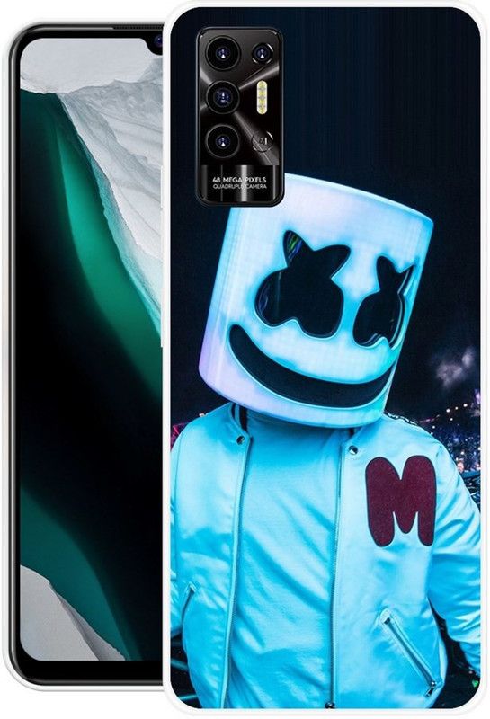 BLUEBUG Back Cover for Tecno Pova 2  (Multicolor, Grip Case, Silicon)
