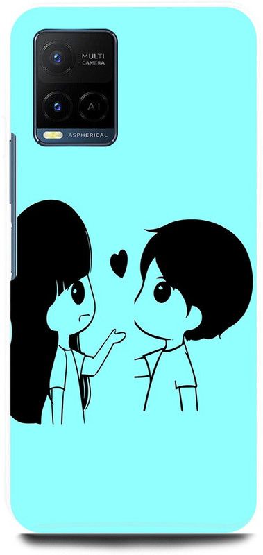 play fast Back Cover for Vivo Y21A, V2149 LOVE, COUPLE, LOVERS, BOY, GIRL, VALENTINE, LOVERS  (Blue, Hard Case, Pack of: 1)
