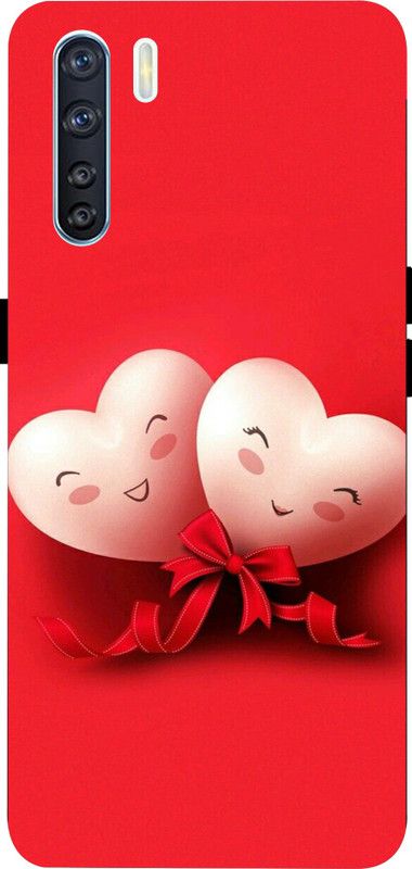 LIKELOOK Back Cover for Oppo F15, ( Heart, Love, theme )  (Multicolor, Shock Proof, Pack of: 1)