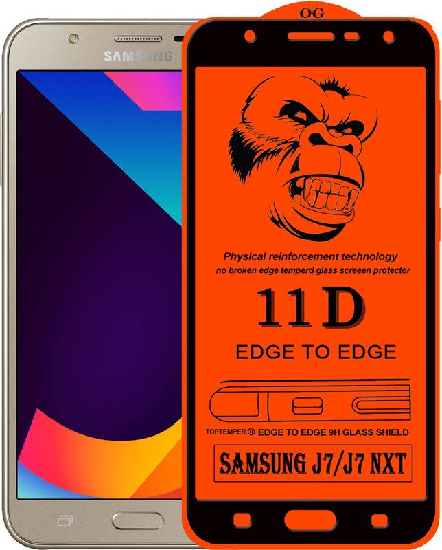 ZUVON Edge To Edge Tempered Glass for Samsung Galaxy J7 Nxt  (Pack of 1)