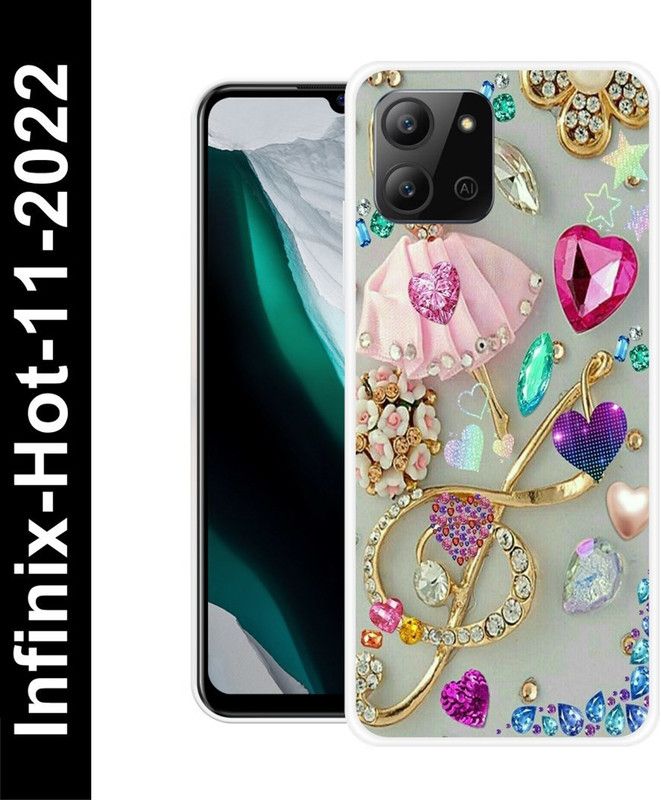 Aabra Back Cover for Infinix Hot 11 2022  (Grey, Flexible, Silicon, Pack of: 1)