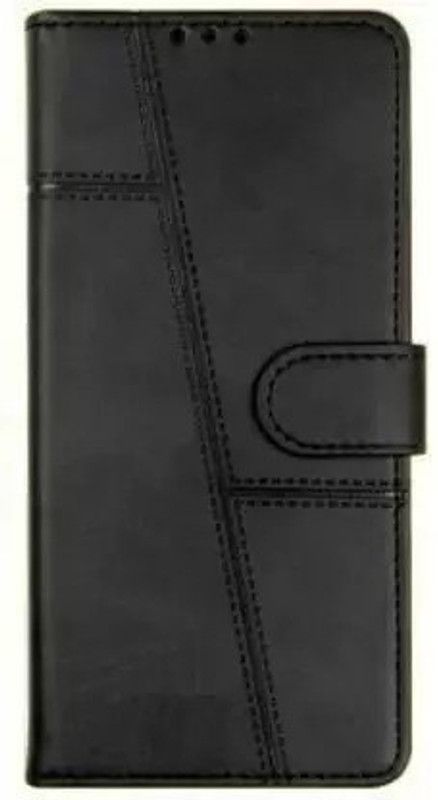 NIMMIKA ENTERPRISES Flip Cover for Vivo Y11 Flip Cover  (Black, Dual Protection, Pack of: 1)