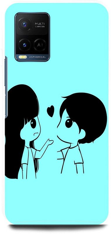 JUGGA Back Cover for Vivo Y33T, V2146, LOVE, COUPLE, LOVERS, BOY, GIRL, VALENTINE, LOVERS  (Blue, Hard Case, Pack of: 1)