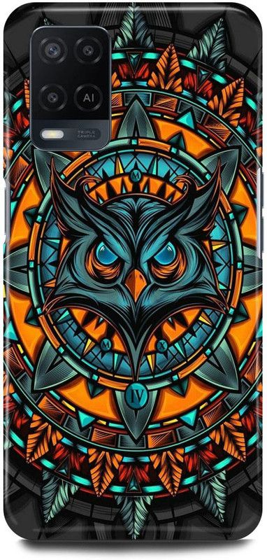 FRONK Back Cover for OPPO A54, CPH2239, OWL, NIGHT, WATCH, ABEJ, BEOGRAD, TRIPPY  (Multicolor, Hard Case, Pack of: 1)