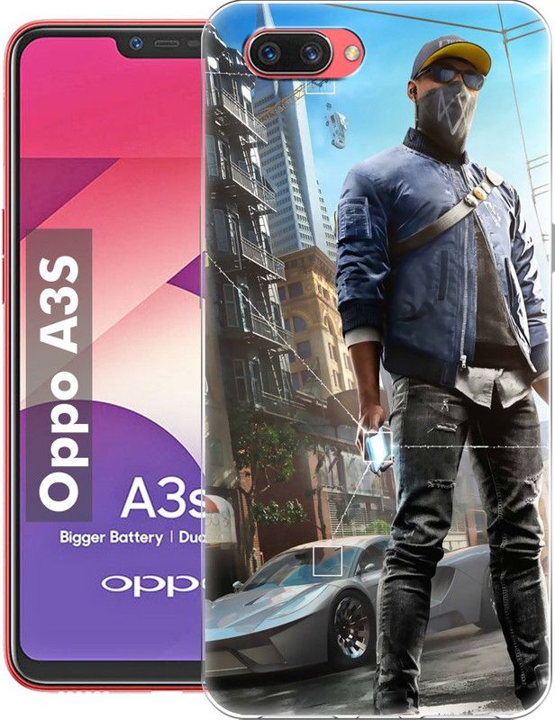 Flipkart SmartBuy Back Cover for Oppo A3s  (Multicolor, Grip Case, Silicon, Pack of: 1)