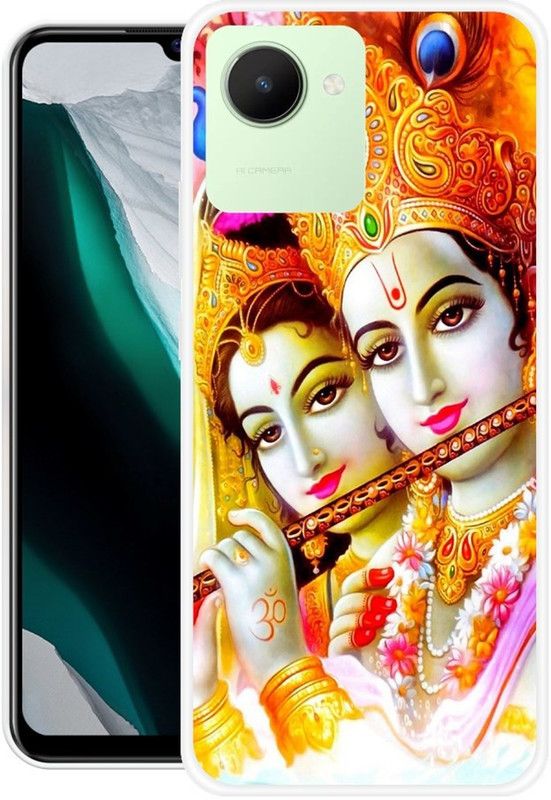 BAILAN Back Cover for Realme C30 back glass  (Multicolor, Grip Case, Silicon, Pack of: 1)