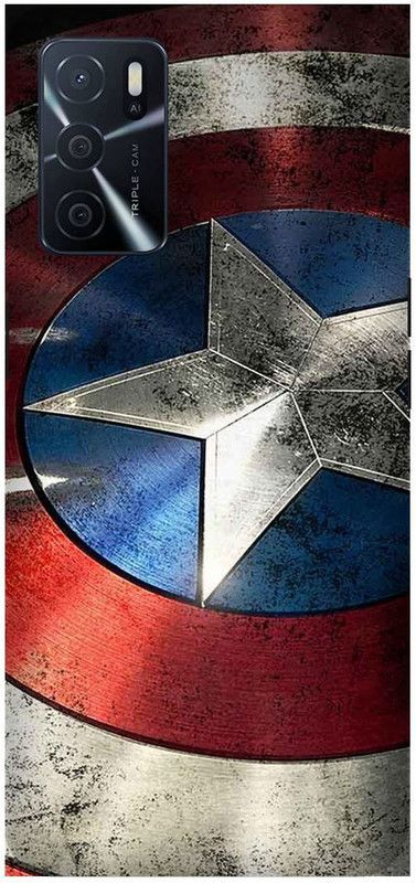 UMPRINT Back Cover for Oppo A16/CPH2269, Captain america, Avenger Printed Back Cover  (Multicolor, Hard Case)