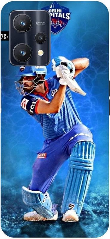 THE NARAYANA COLLECTIONS Back Cover for REALME 9 PRO- RMX3471-RISHABH,PANTH,IPL,DELHI,CAPITALS  (Multicolor, Hard Case, Pack of: 1)