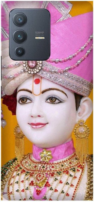 SAVETREE Back Cover for Vivo V23 Pro 5G, SWAMI NARAYAN, KRISHNA, RELIGION, FESTIVALS, SPIRITUAL  (Multicolor, Dual Protection, Pack of: 1)