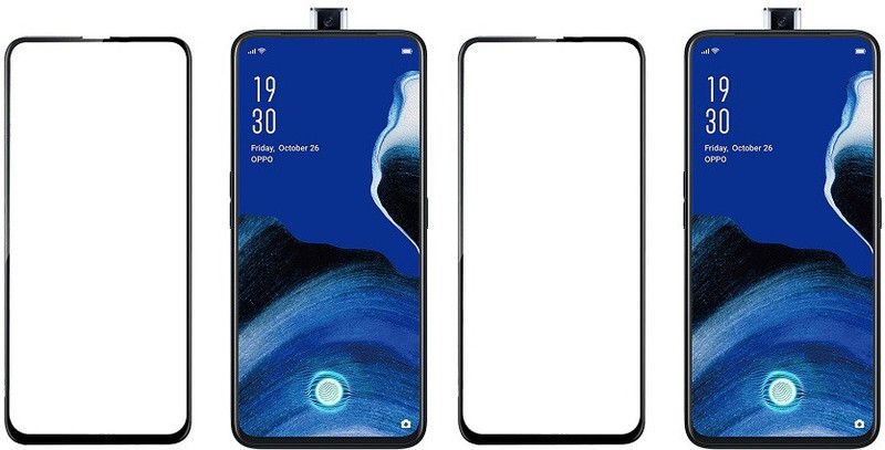HOBBYTRONICS Edge To Edge Tempered Glass for OPPO Reno 2z  (Pack of 2)