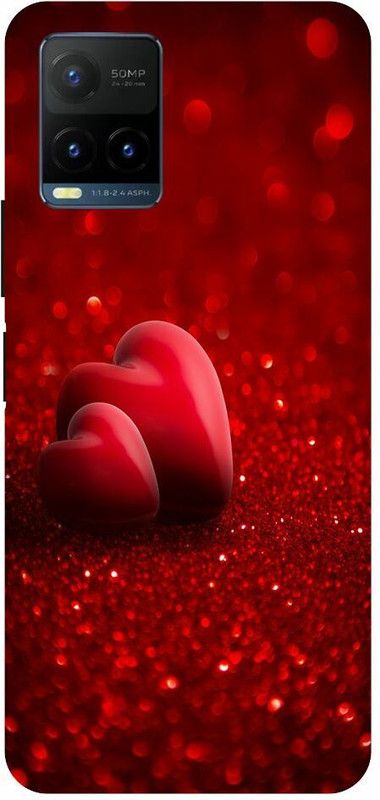 Zaplab Back Cover for Zaplab Back Cover For Vivo Y21T, V2135 Heart, Love, Abstract, Art  (Multicolor, Shock Proof, Pack of: 1)