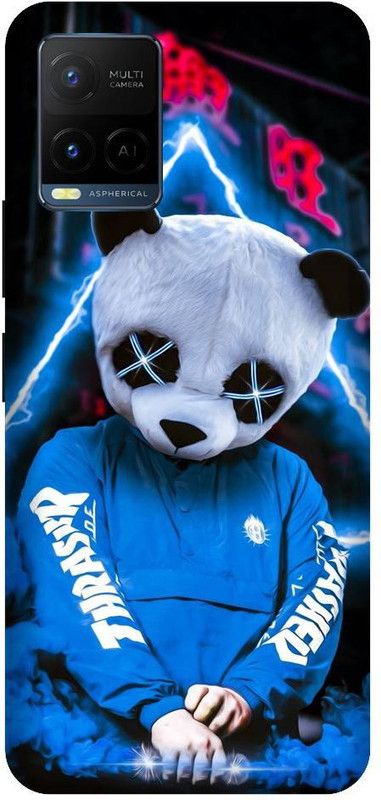 BYXIS Back Cover for Vivo Y21 Game over, Panda, Colourfull, Neon, Trap Boy, Street, Trap  (Multicolor, Shock Proof, Pack of: 1)
