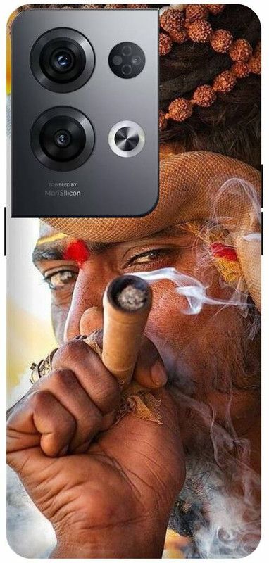 DIKRO Back Cover for OPPO Reno8 Pro 5G, AGHORI, MAHADEV, SHIV, SHIVJI, MAHAKAL  (Brown, Hard Case, Pack of: 1)