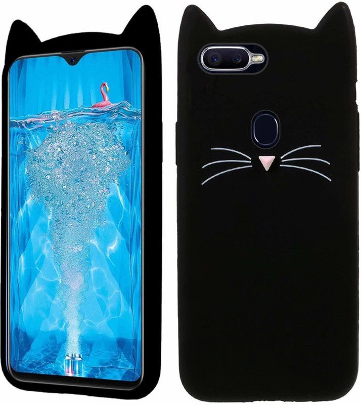 UNQMobi Back Cover for OPPO F9 Pro  (Black, 3D Case, Pack of: 1)