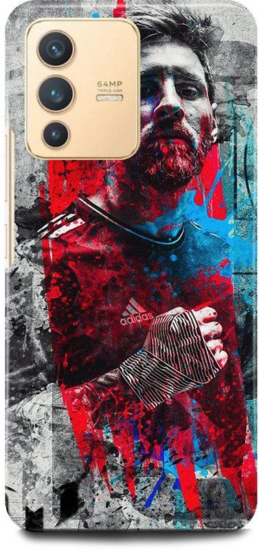 FIKORA Back Cover for Vivo V23 Pro 5G, V2132, MESSI, LIONEL, MESSI, FCB, BARCELONA  (Pink, Hard Case, Pack of: 1)