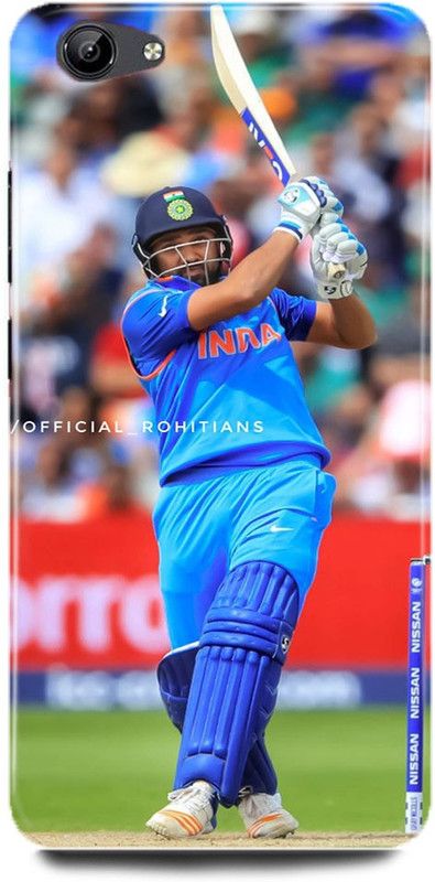 FUGGA Back Cover for vivo V5, 1601, ROHIT, SHARMA, INDIA, TEAM, MUMBAI, INDIANS  (Blue, Hard Case, Pack of: 1)
