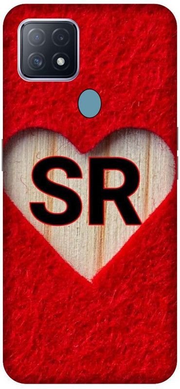 VS PRINT LINK Back Cover for OPPO A15 , CPH2185 ,SR, S LOVES R, SR NAME, SR Love Printed  (Red, Hard Case, Pack of: 1)