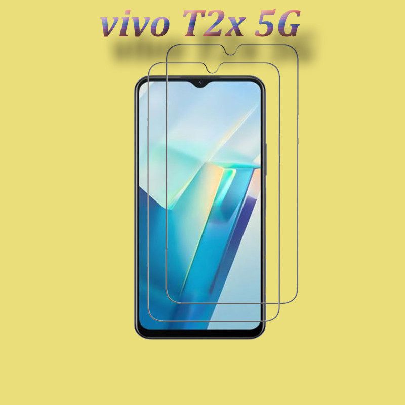 NSTAR Edge To Edge Tempered Glass for vivo T2X 5G, Vivo T2x 5G, (6.58V)  (Pack of 2)