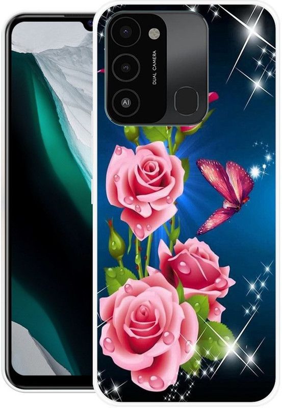 BAILAN Back Cover for Tecno Spark 9  (Multicolor, Grip Case, Silicon, Pack of: 1)
