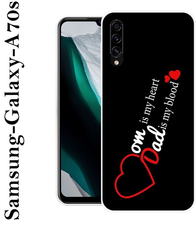 Sswastik Back Cover for Samsung Galaxy A70s  (Black, White, Silicon)