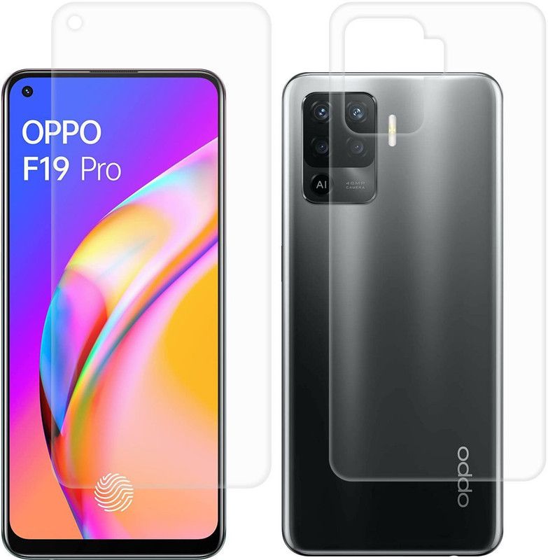 CASE CREATION Front and Back Screen Guard for Oppo F19 Pro 2021 Scratch Guard  (Pack of 2)