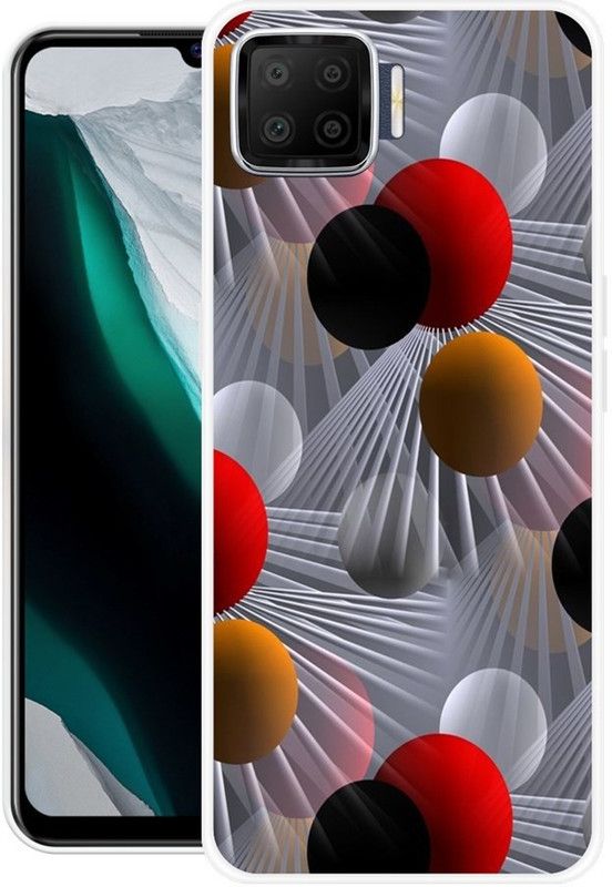 BAILAN Back Cover for OPPO F17  (Multicolor, Grip Case, Silicon, Pack of: 1)