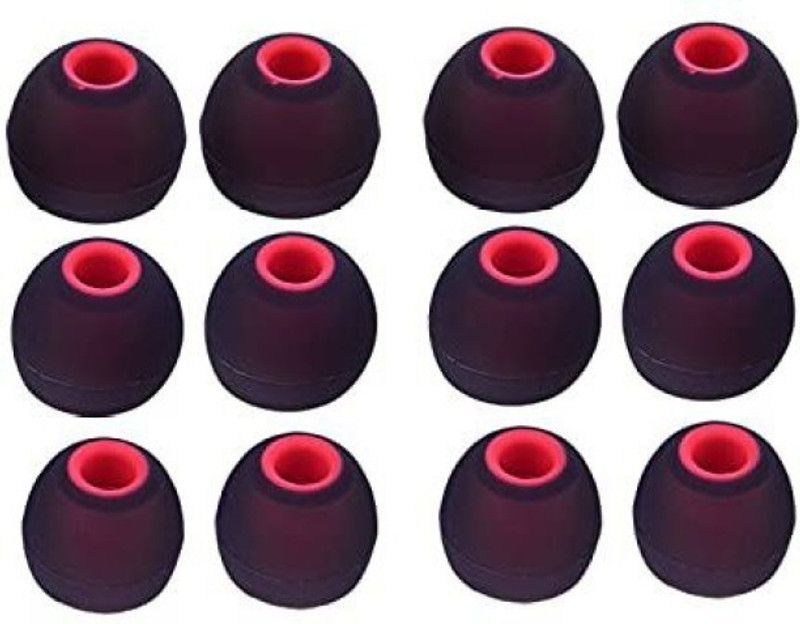 THE DARK NIGHT BBS TECH red 12 pcs es cover only for one plus es Silic... In The Ear Headphone Cushion  (Pack of 1, Multicolor)