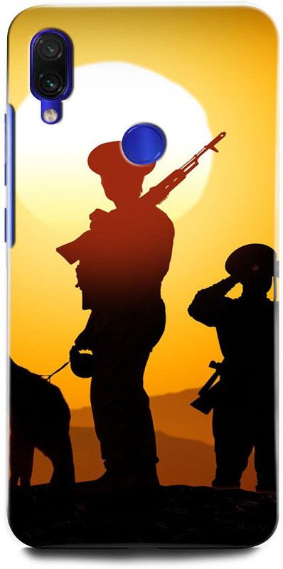 INTELLIZE Back Cover for Redmi Note 7S MZB7742INARMY, GUN, MILITARY, SOLDIER  (Multicolor, Hard Case, Pack of: 1)