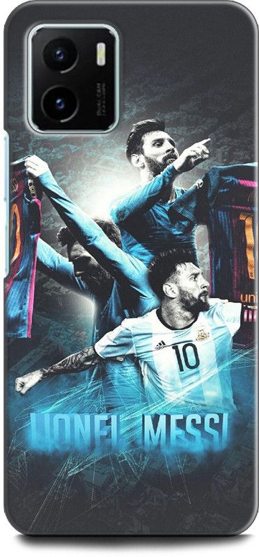 WallCraft Back Cover for Vivo Y15s, V2120 LIONE MESSI, FOTBALL, MESSI 10, BARCELONA, SPORTS  (Multicolor, Dual Protection, Pack of: 1)