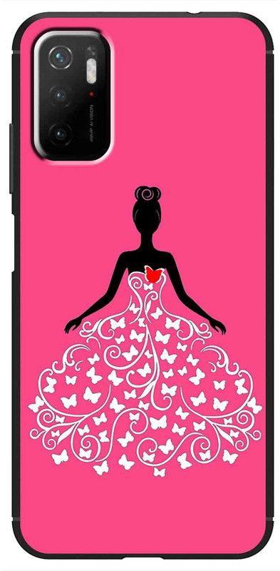 CaseRepublic Back Cover for POCO M3 Pro 5G  (Pink, Grip Case, Pack of: 1)