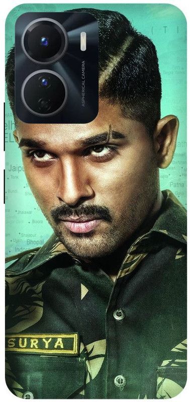 FRONK Back Cover for vivo Y16, V2204, ALLU, ARJUN, SOUTH, ACTOR, HERO  (Green, Hard Case, Pack of: 1)