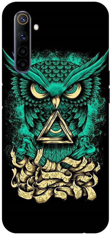 URCHIN Back Cover for Realme 6i owl, illuminati owl, cool, tranding, bird, fire, fantacy  (Multicolor, Shock Proof, Pack of: 1)