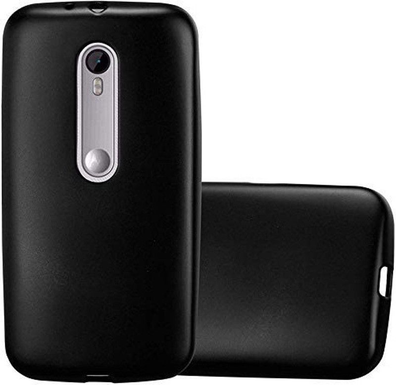 SmartPoint Back Cover for Motorola Moto G (3rd Generation)  (Black, Shock Proof, Silicon, Pack of: 1)