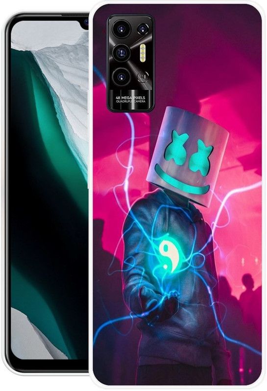 ROCKPRINT Back Cover for Tecno Pova 2  (Multicolor, Grip Case, Silicon, Pack of: 1)