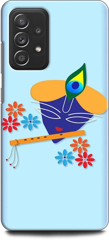 Afterglow Back Cover for SAMSUNG Galaxy A52 KRISHNA, ALPHABET,GOD, GODDESS, HEARTS, MORPANKH,NATURE  (Multicolor, Shock Proof, Pack of: 1)