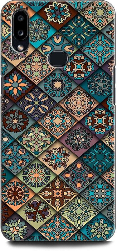 Afterglow Back Cover for SAMSUNG Galaxy A10s MANDALA, DESIGN, BLUE FLO, ART, FLOWERS, COLORFUL  (Multicolor, Shock Proof, Pack of: 1)