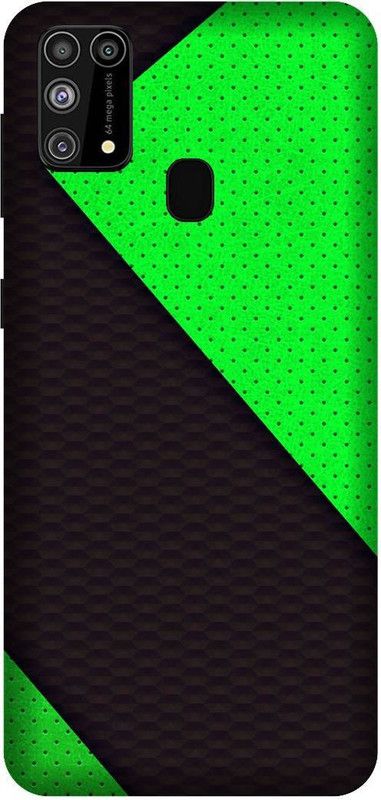 Yoprint Back Cover for Samsung Galaxy M31 Prime Green and grey design back cover  (Multicolor, Hard Case, Pack of: 1)